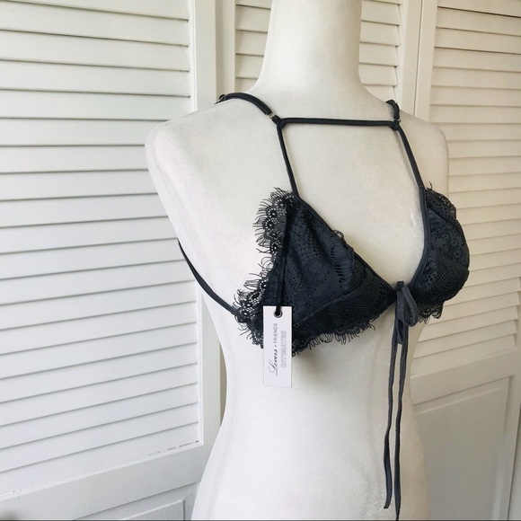 Price firm LOVERS + FRIENDS Unique Gray Lace Bra Size XS - Picture 3 of 6